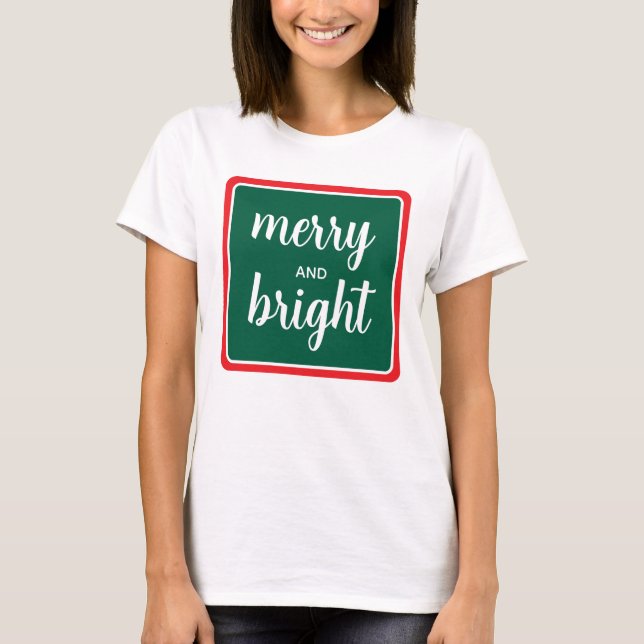 Camiseta Guión de las mujeres personalizados moras y Navida (Anverso)