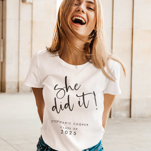 Camiseta Guión De Moda Que Hizo Llamar A La Graduación 2024