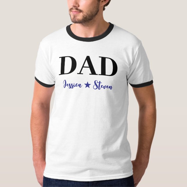 Camiseta Guión de papá personalizado (Anverso)