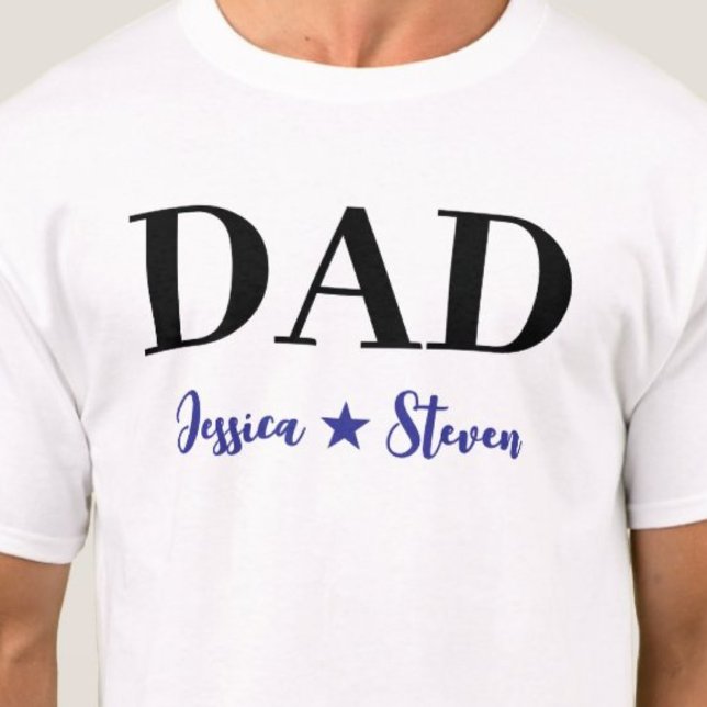 Camiseta Guión de papá personalizado (Personalized Dad Script T-Shirt)