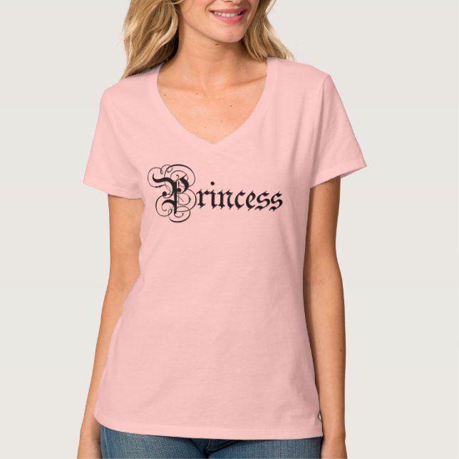 Camiseta Guión del libro de historia de Princess (Anverso)