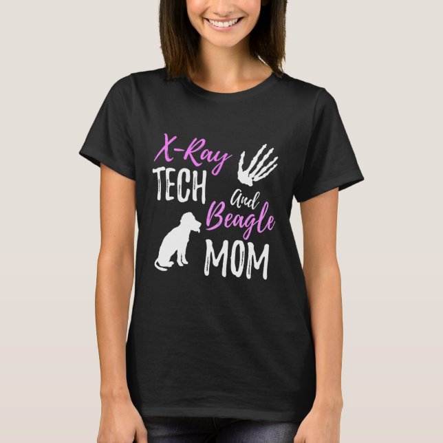 Camiseta Guión Divertido X Ray Tech Y La Madre Del Perro Be (Anverso)
