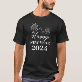Camiseta Guión elegante de moda Feliz Año Nuevo