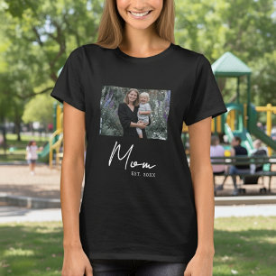 Camiseta Guión Establecido por Mamá Foto