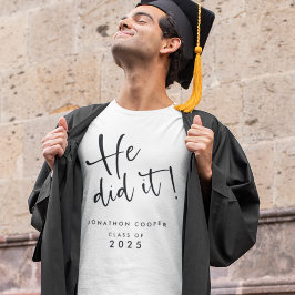 Camiseta Guión Moderno Que Hizo Nombrar Graduación 2023