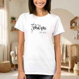 Camiseta Guión negro establecido arco de mamá lindo 