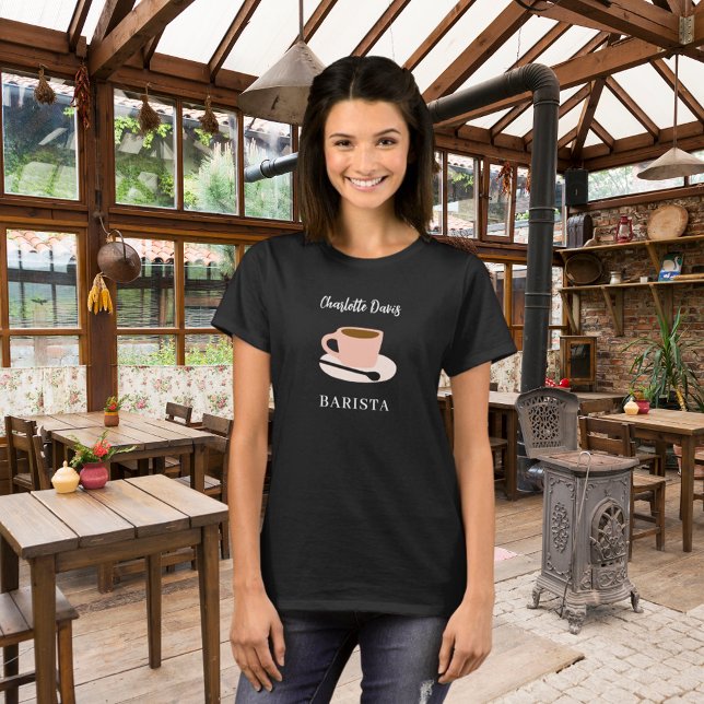 Camiseta Guión para el nombre del café del café negro de Ba (Subido por el creador)