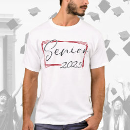 Camiseta Guión rojo moderno Senior 2025