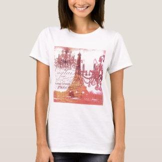 Camiseta guiones naranjas chandelier paris eiffel tower