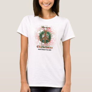 Camiseta Guirnalda de la paz del navidad