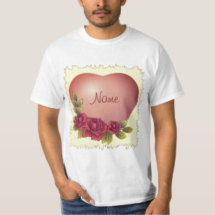 Camiseta Guirnalda de rosas rojas