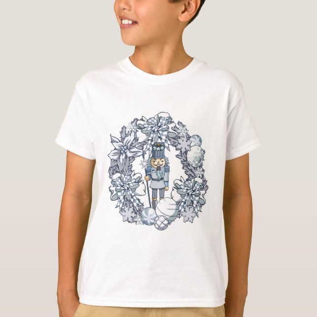 Camiseta Guirnalda del cascanueces del navidad blanco (Anverso)