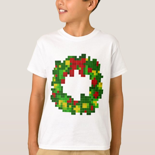 Camiseta Guirnalda del pixel (Anverso)