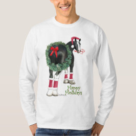 Camiseta Guirnalda feliz del caballo de proyecto del