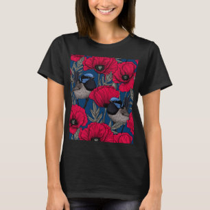 Camiseta Guirnaldas y amapolas