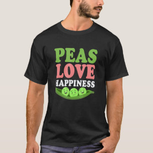 Camiseta Guisantes Aman Felicidad Veganismo Verdura