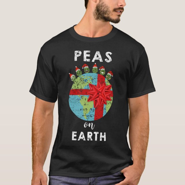 Camiseta Guisantes en retruécano divertido del Veggie del (Anverso)