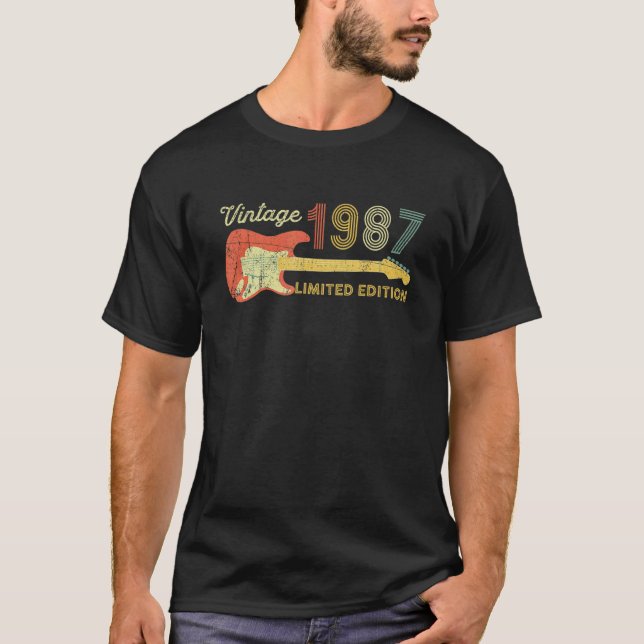 Camiseta Guitar 35 años Vintage 1987 (Anverso)