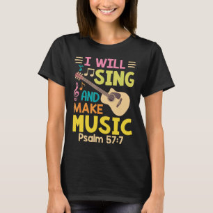 Camiseta Guitar - Cantante de Iglesia de la Música Cristian