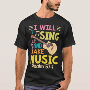 Camiseta Guitar - Cantante de Iglesia de la Música Cristian