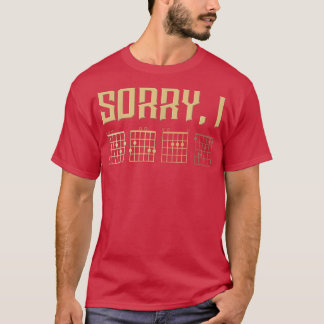 Camiseta Guitar Chords Electric Acoustic Bass Guitar Player