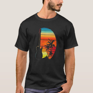 Camiseta Guitar Cool Retro Presenta Pretty Beautiful Lovely