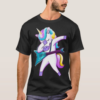 Camiseta Guitar Dabbing Unicorn