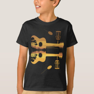 Camiseta Guitar de Disc Golf Atardecer Naturaleza Reflexión