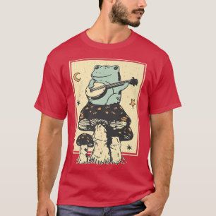 Camiseta Guitar Frog Vintage Aesthetic Premium