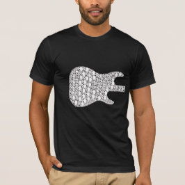 Camiseta Guitar_Front esquelético y parte posterior