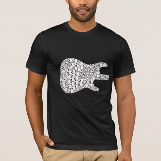 Camiseta Guitar_Front esquelético y parte posterior (Anverso)
