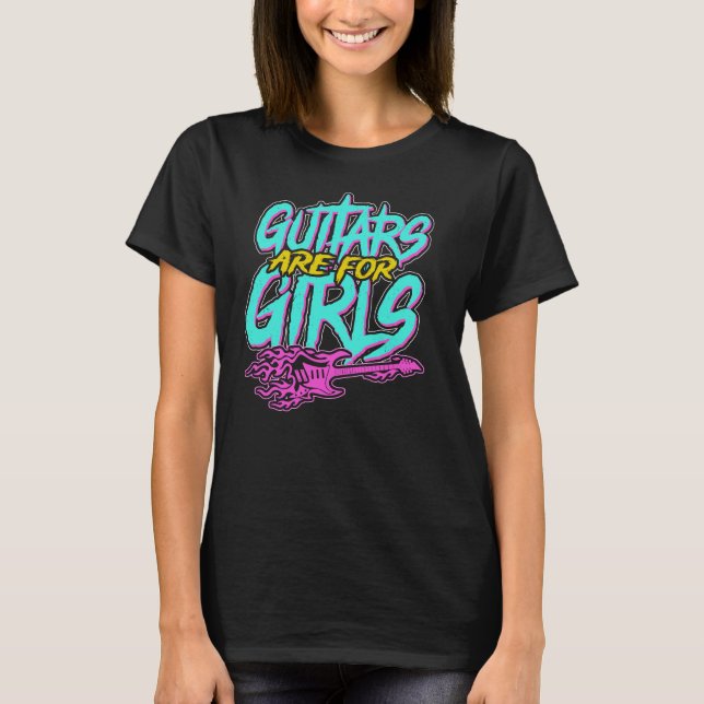 Camiseta Guitar Girl  (Anverso)