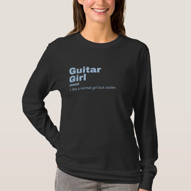 Camiseta Guitar  Girl - Guitar  (Anverso)