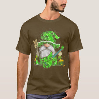 Camiseta Guitar Gnomes Green Shamrock Patrics Day