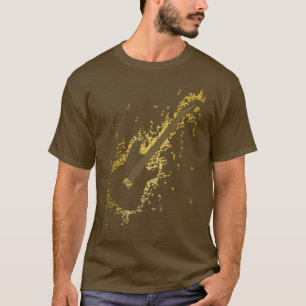 Camiseta Guitar Guitarist Player Rock Musician Music Notes 