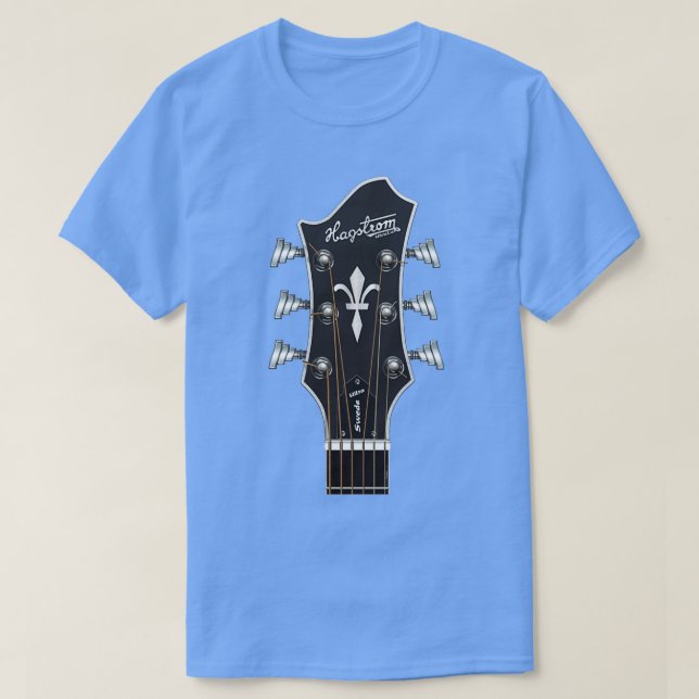 CAMISETA GUITAR HEADSTOCK ART HAGSTROM ULTRA SWEDE (Diseño del anverso)