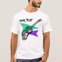 Camiseta Guitar Hero Music Retro Ilustracion personalizado 