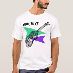 Camiseta Guitar Hero Music Retro Ilustracion personalizado