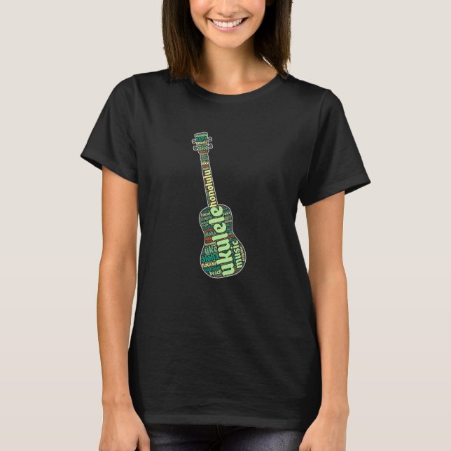 Camiseta Guitar Instrument String Musician Ukelele Ukulele  (Anverso)