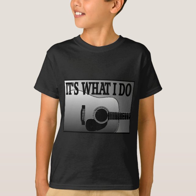 Camiseta GUITAR-IT ACÚSTICO es LO QUE LO HAGO (Anverso)
