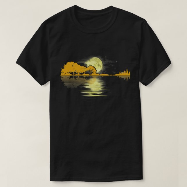 Camiseta Guitar Lago Amor Sombra Guitar (Diseño del anverso)