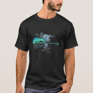 Camiseta Guitar Lake Reflections Love Guitar Musita Guita