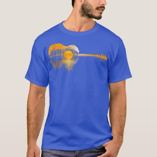 Camiseta Guitar Lake Reflections Music And Guitar Lover Gui