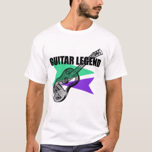 Camiseta Guitar Leyenda Retro Vintage Ilustracion Tee