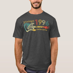 Camiseta Guitar Lover 26 Year Old Gifts Vintage 1996 Limite