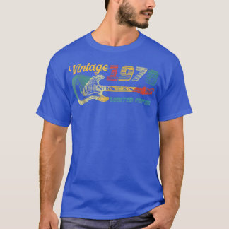 Camiseta Guitar Lover 44 Year Old Vintage 1978 Limited Edit