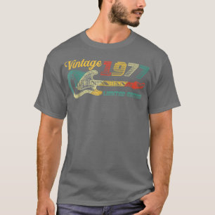 Camiseta Guitar Lover 45 Year Old Vintage 1977 Limited Edit