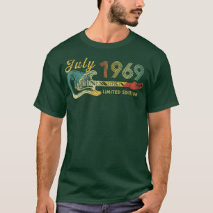 Camiseta Guitar Lover 53 Year Old Gifts July 1969 Limited E