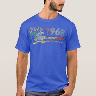 Camiseta Guitar Lover 54 Year Old Gifts July 1968 Limited E