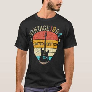 Camiseta Guitar Lover 58 Años De Edad 1964 58º Cumpleaños